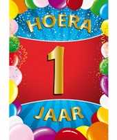 1 jaar geworden deurposter trend