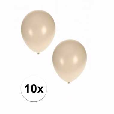 10 stuks metallic witte ballonnen 36 cm