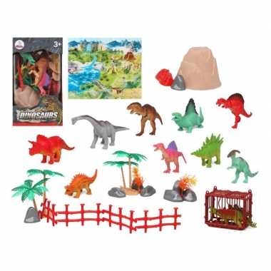 10x plastic dinosaurus dieren speelgoed figuren voor kinderen