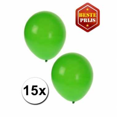 15 groene decoratie ballonnen