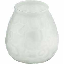 1x witte windlicht kaars 48 branduren