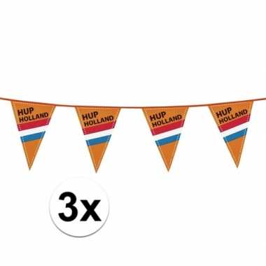3x hup holland vlaggenlijn extra lang 40 meter