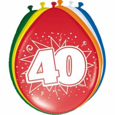 40x stuks ballonnen 40 jaar