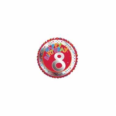 8 jaar helium ballon happy birthday