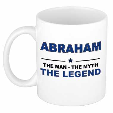 Abraham the man the myth the legend collega kado mokken bekers 300 ml trend
