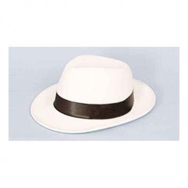 Al capone hoed wit met zwart