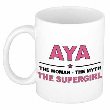 Aya the woman the myth the supergirl collega kado mokken bekers 300 ml trend