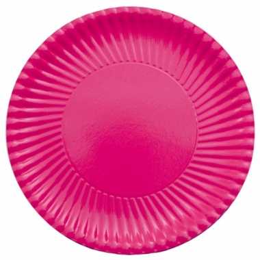 Barbecue bordjes fuchsia roze 29 cm