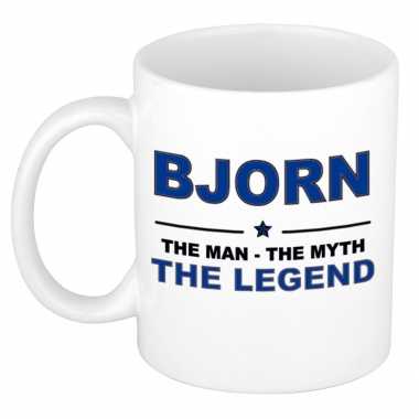 Bjorn the man, the myth the legend collega kado mokken/bekers 300 ml