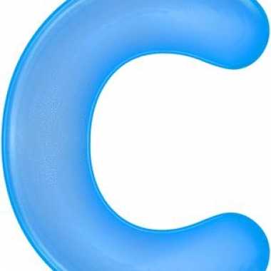 Blauwe letter c opblaasbaar