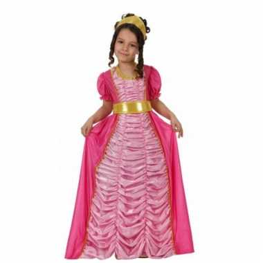 Carnavalskleding prinses roze voor meisjes