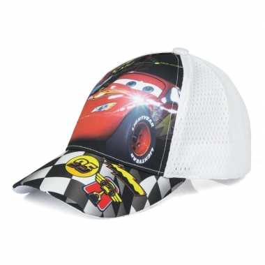 Cars pet/cap wit voor kinderen