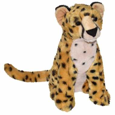 Cheetahs speelgoed artikelen panter knuffelbeest bruin 35 cm trend