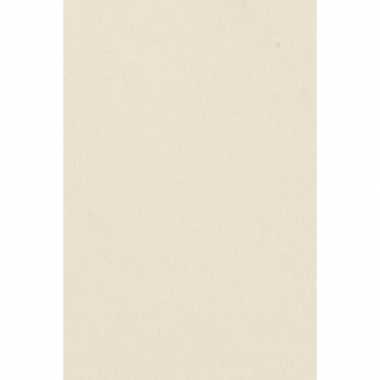 Creme witte papieren tafelkleed 137 x 274 cm