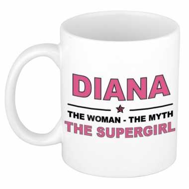 Diana the woman, the myth the supergirl collega kado mokken/bekers 300 ml