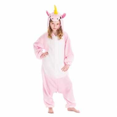Dierenpak eenhoorn pinky onesie verkleed kostuum voor kinderen