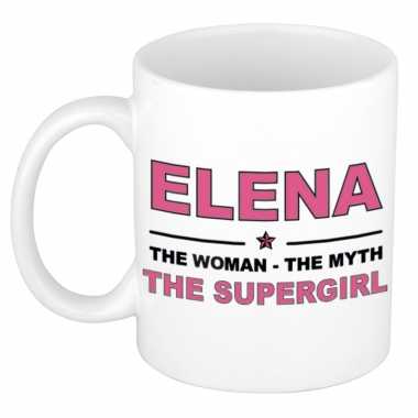 Elena the woman the myth the supergirl collega kado mokken bekers 300 ml trend