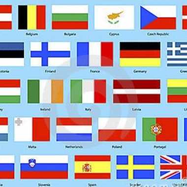 Europese landen vlaggen pakket