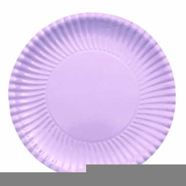 Feestartikelen borden lila paars 10 stuks