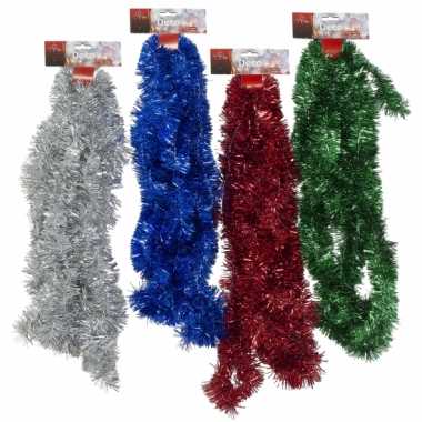 Feestboom feestversiering tinsel groen 500 x 5 cm