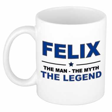 Felix the man, the myth the legend collega kado mokken/bekers 300 ml