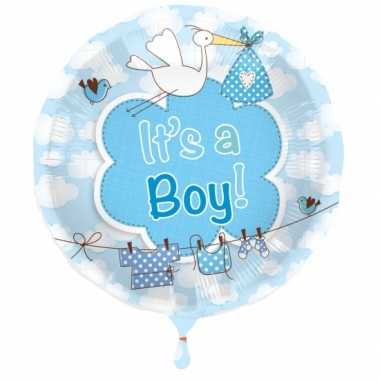 Folie ballon jongen geboren