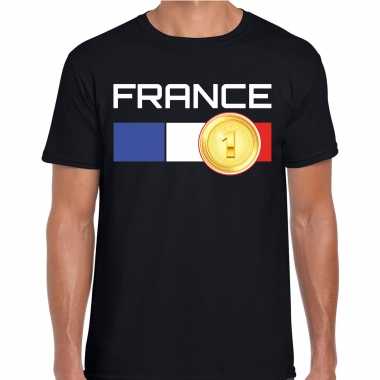 France / frankrijk landen t-shirt zwart heren