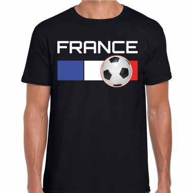 France / frankrijk voetbal / landen t-shirt zwart heren