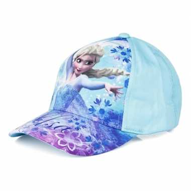 Frozen pet/cap licht blauw voor kinderen