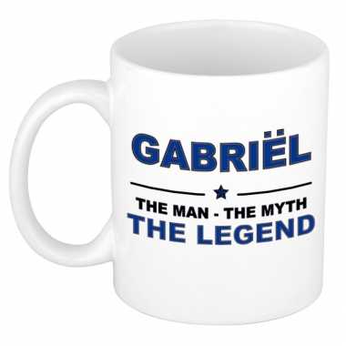Gabriel the man the myth the legend collega kado mokken bekers 300 ml trend