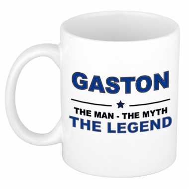 Gaston the man the myth the legend collega kado mokken bekers 300 ml trend