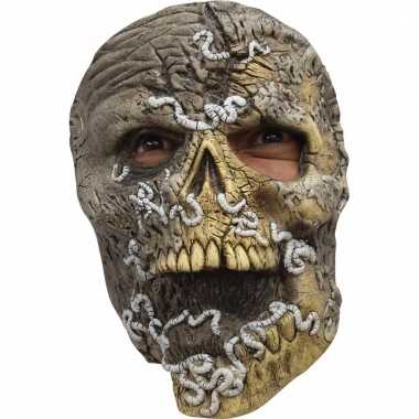 Ghoulish skelet horror latex masker voor volwassenen