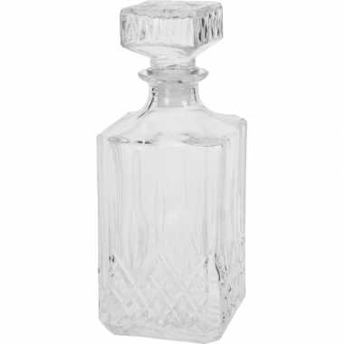Glazen whisky/water karaf 900 ml/9 x 23 cm kristal