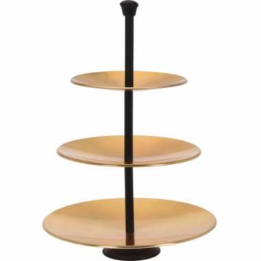 Gouden etagere 3 laags