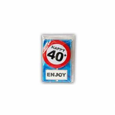 Happy birthday leeftijd kaart 40 jaar