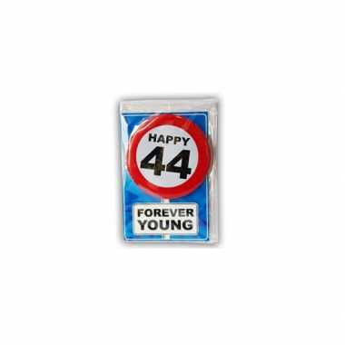 Happy birthday leeftijd kaart 44 jaar