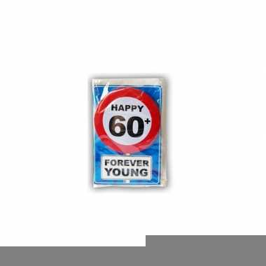 Happy birthday leeftijd kaart 60 jaar