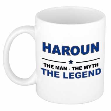Haroun the man, the myth the legend collega kado mokken/bekers 300 ml