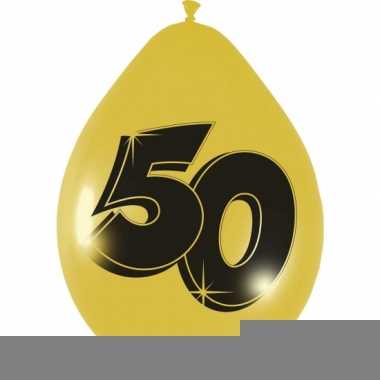 Huwelijk versiering gouden ballonnen 50 jaar