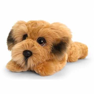 Keel toys pluche bruine ierse terrier honden knuffel 25 cm