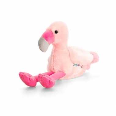 Keel toys pluche flamingo knuffel 14 cm