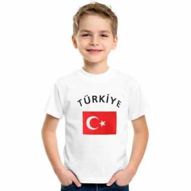 Kinder shirts met vlag van turkije