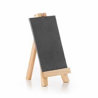 Krijtbord op houten standaard 20 cm