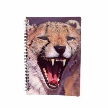 Luipaard notitieboek 3d 21cm