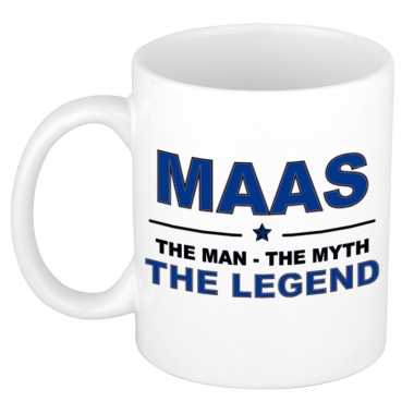 Maas the man the myth the legend collega kado mokken bekers 300 ml trend