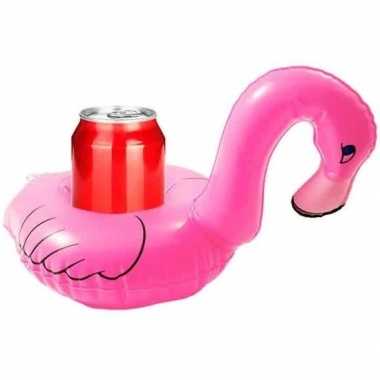Opblaasbare drankhouder flamingo 34 cm