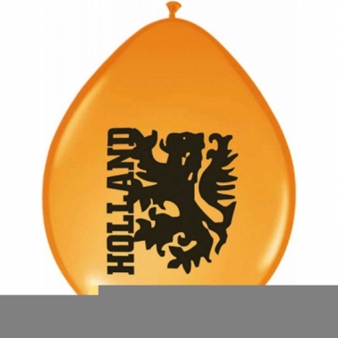 Oranje leeuwtjes ballonnen holland