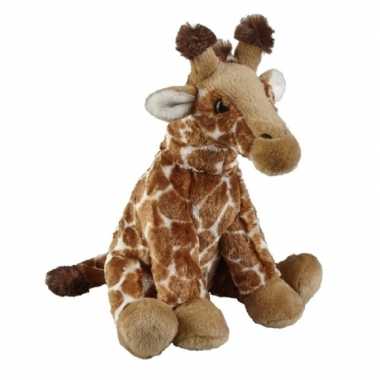 Pluche gevlekte giraffe knuffel 30 cm speelgoed
