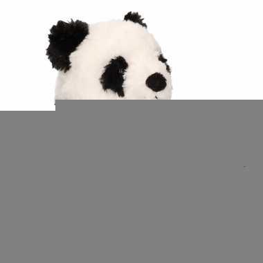 Pluche knuffel panda zittend 19 cm