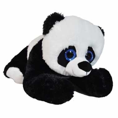 Pluche zwart/witte panda/beren knuffel 34 cm speelgoed